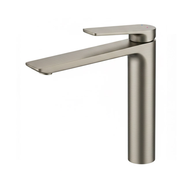 Single Handle Bathroom Vessel Sink Faucet with Pop-Up Drain, Brushed Nickel, VEC168U33NY