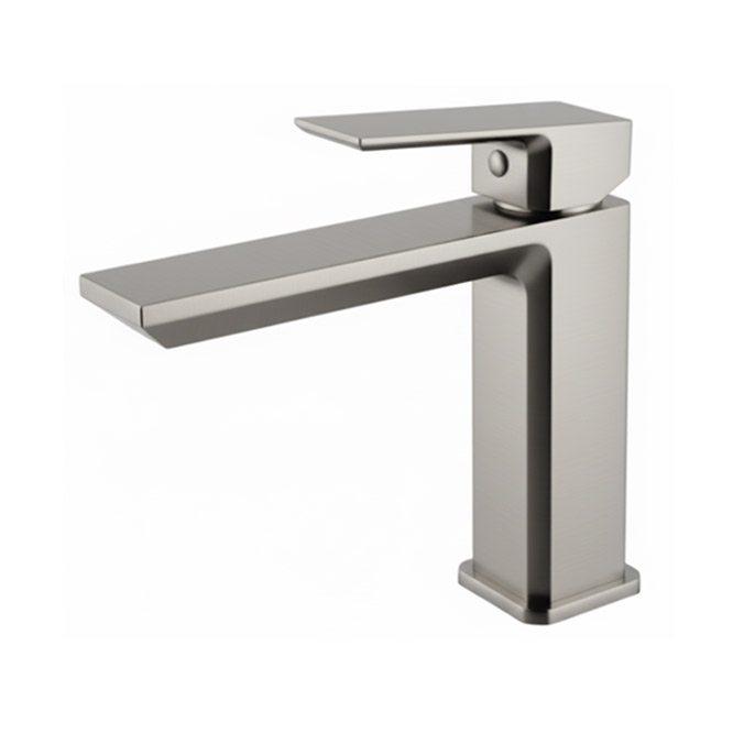Single Handle Bathroom Faucet with ABS Pop-Up Drain, Brushed Nickel, VJG168277NY