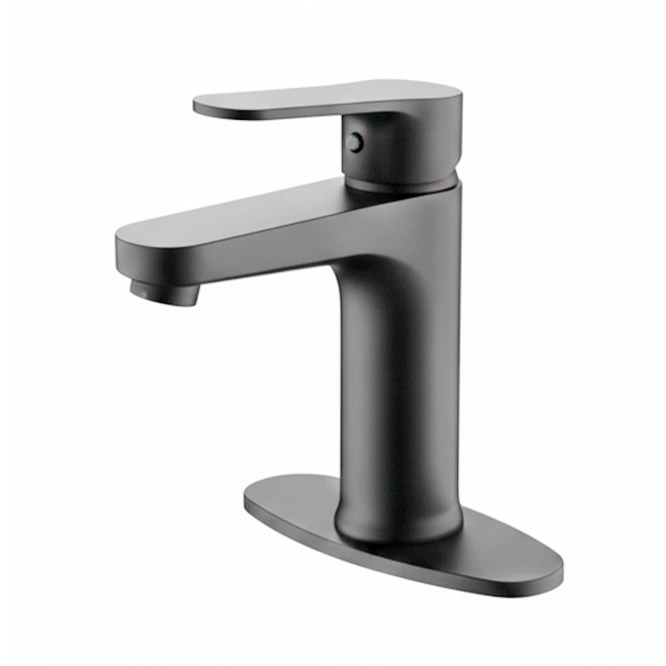Single Handle Bathroom Faucet with ABS Pop-Up Drain, Gunmetal, WWK168155AJ