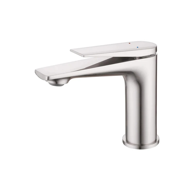 TOM FAUCET Single Handle Bathroom Faucet with Pop-Up Drain, Brushed Nickel, TFBF61001BN