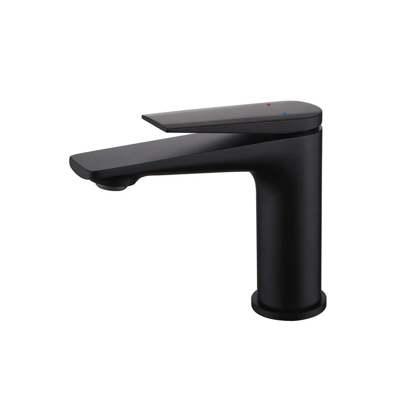 TOM FAUCET Single Handle Bathroom Faucet with Pop-Up Drain, Matte Black, TFBF61001MB