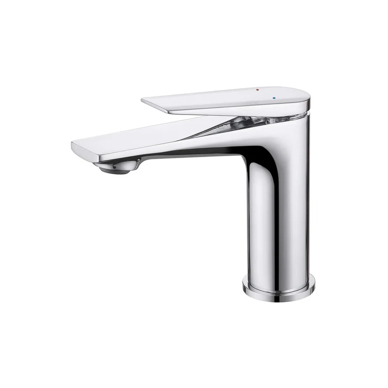 TOM FAUCET Single Handle Bathroom Faucet with Pop-Up Drain, Chrome, TFBF61001PC