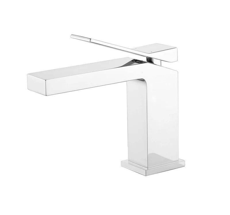 TOM FAUCET Single Handle Bathroom Faucet with Pop-Up Drain, Chrome, TFBF65001PC