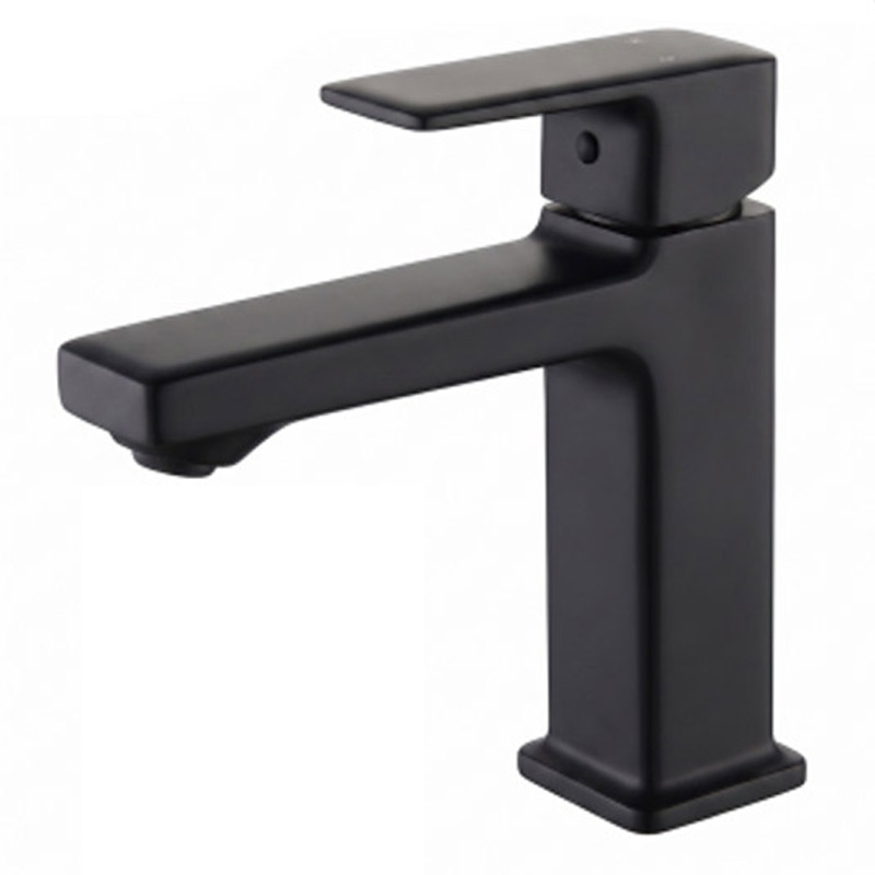 TOM FAUCET Single Handle Bathroom Faucet with Pop-Up Drain, Matte Black, TFBF65004MB