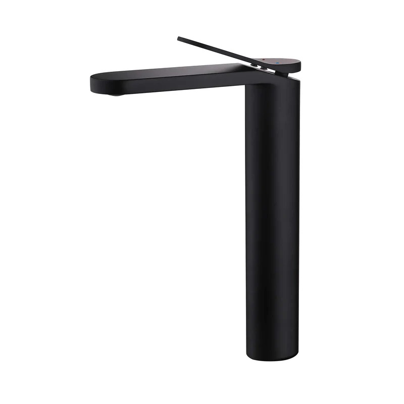TOM FAUCET Single Handle Bathroom Faucet with Pop-Up Drain, Matte Black, TFHBF61002MB
