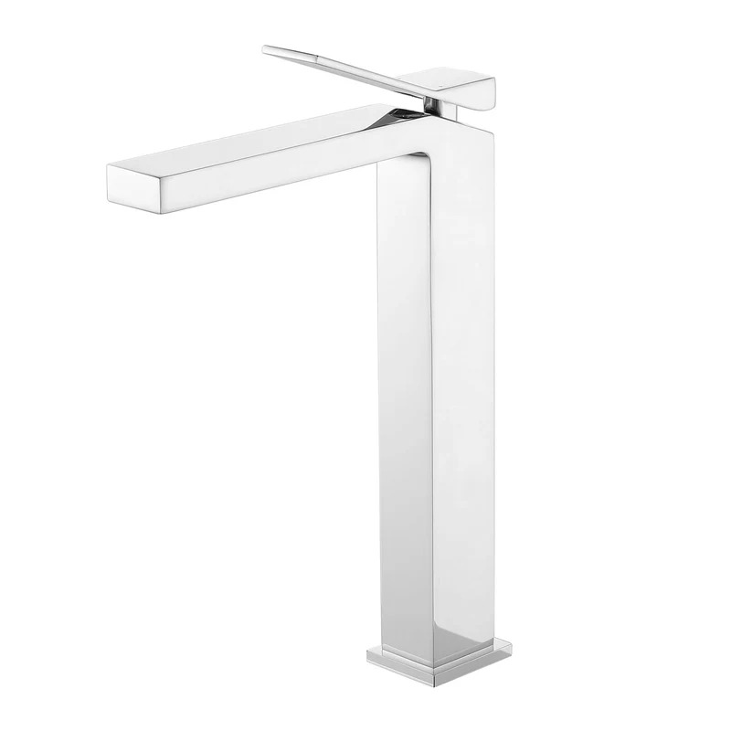 TOM FAUCET Single Handle Bathroom Faucet with Pop-Up Drain, Chrome, TFHBF65001PC