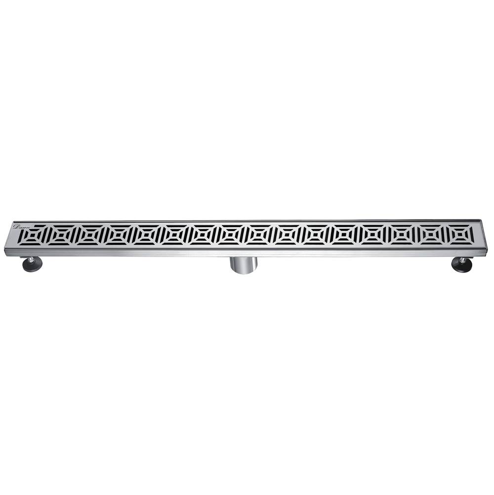 Dawn 36" Linear Shower Drain, Polished Satin LME360304