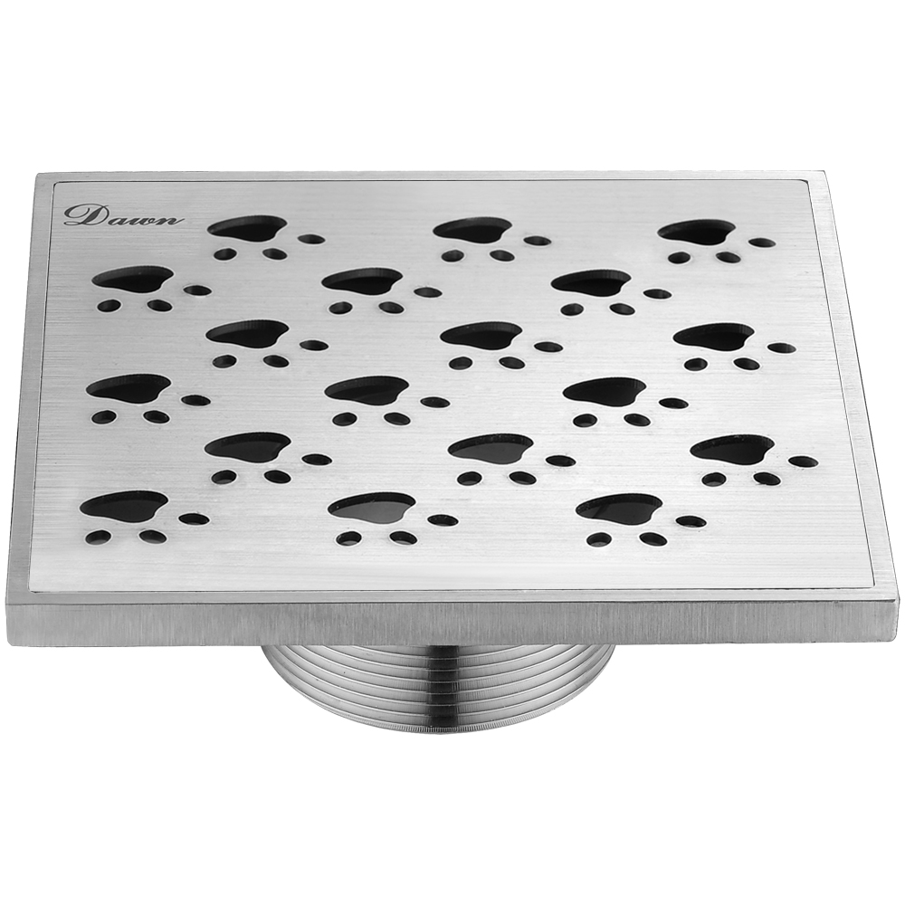 Dawn 5" Shower Square Drain, Polished Satin SMU050504