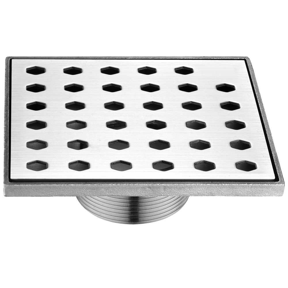 Dawn 5" Shower Square Drain, Polished Satin STS050504
