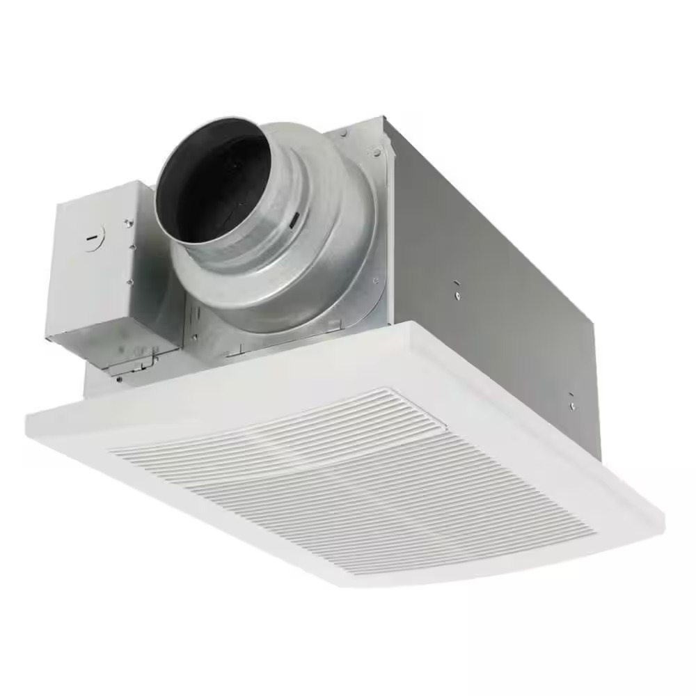 Panasonic WhisperWarm® DC Ceiling Bathroom Exhaust Fan with Heater, 50-80-110 CFM, N/A FV-0511VH1