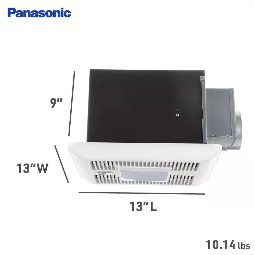 Panasonic WhisperSense® DC™ Ceiling Bathroom Exhaust Fan with Light, 50-80-110 CFM, N/A FV-0511VQCL1
