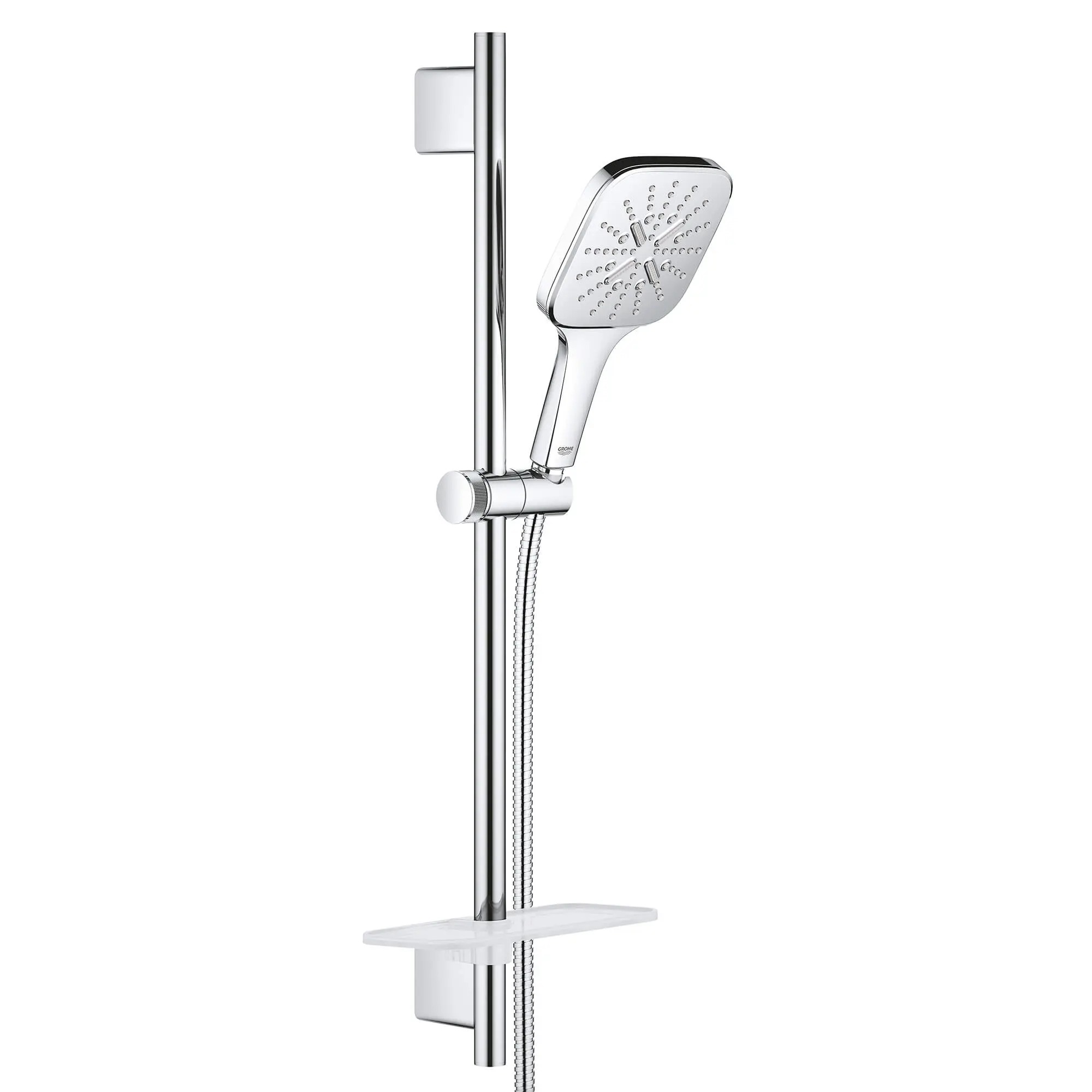 Grohe 24" Shower Slide Bar Kit, 3-Spray, Chrome 26585000