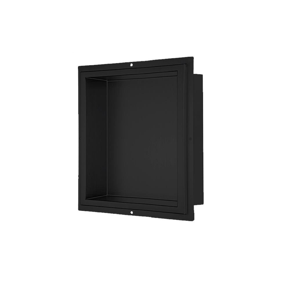 Dawn 12-1/2" Stainless Steel Shower Niche, Matte Black FNIBN1409MB