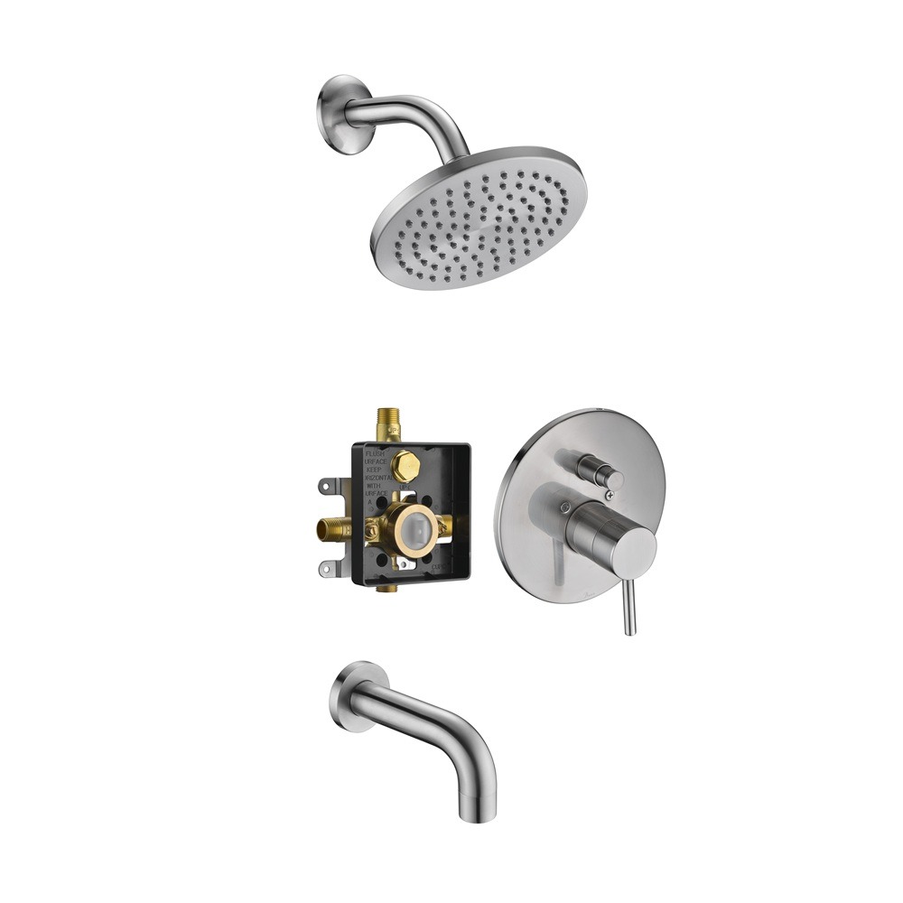 Dawn Theodore Roosevelt Shower Set, Brushed Nickel DSSTT04BN