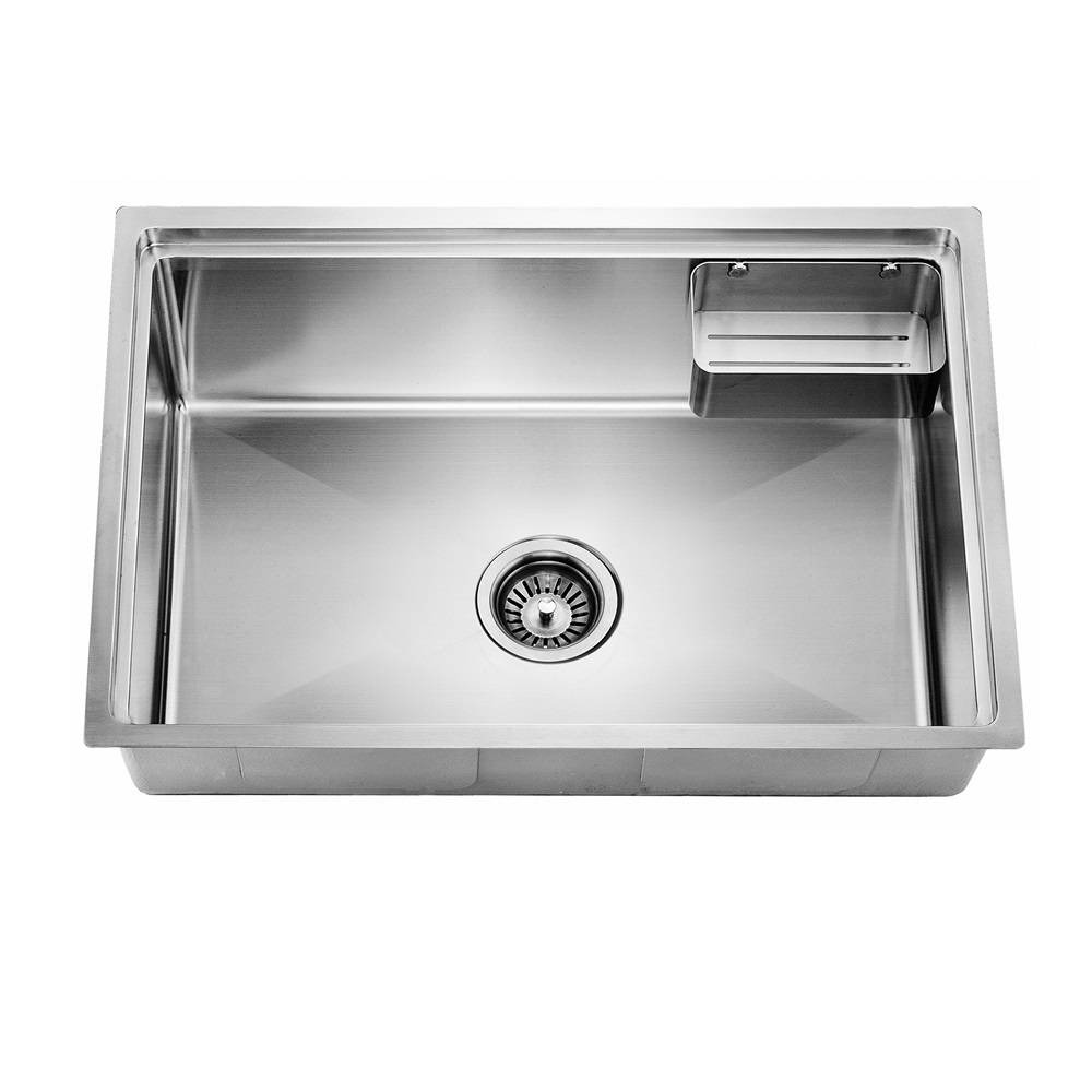 Dawn 26 in. Undermount Single Bowl Stainless Steel Kitchen Sink, SRU241610-N